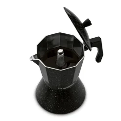 KÖNIGHOFFER BLACK GRANITE MARBLE Kawiarka do espresso 300 ml / aluminium