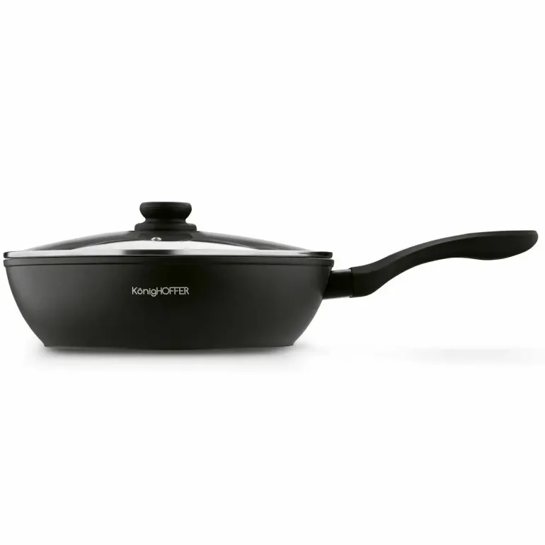 KönigHOFFER CORVOS Patelnia głęboka z pokrywką 28 cm / aluminium / indukcja