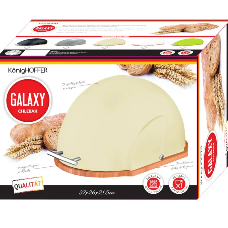 KÖNIGHOFFER GALAXY Chlebak akrylowy kremowy 37 cm / tworzywo sztuczne