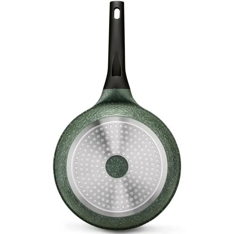 KönigHOFFER GREEN HUSK Patelnia granitowa 24 cm + pokrywka uniwersalna TADAR / indukcja