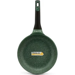 KönigHOFFER GREEN HUSK Patelnia granitowa 24 cm / indukcja / powłoka GREBLON C3 Granite