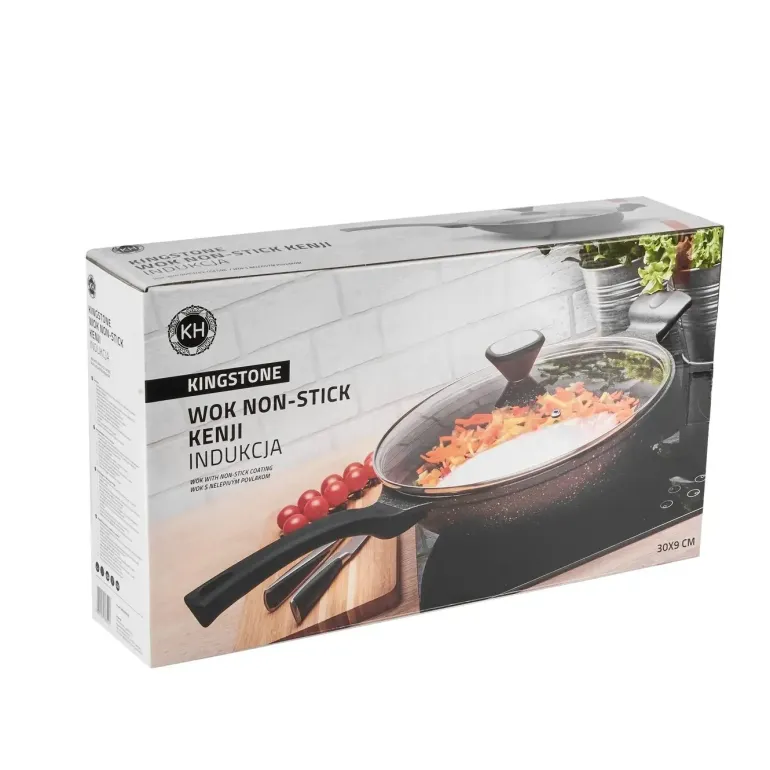 KönigHOFFER KENJI Wok z pokrywką Ø30cm z powłoką non-stic
