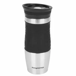 KönigHOFFER LOARA Kubek termiczny 400 ml czarny / stal nierdzewna