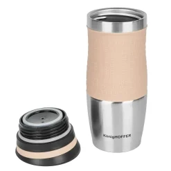 KönigHOFFER LOARA Kubek termiczny 400 ml / cappuccino / stal nierdzewna