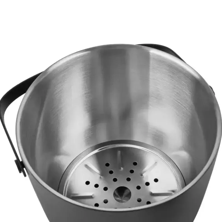 KönigHOFFER ORIS BLACK Wiaderko do lodu 2,8 L ze szczypcami / stal nierdzewna