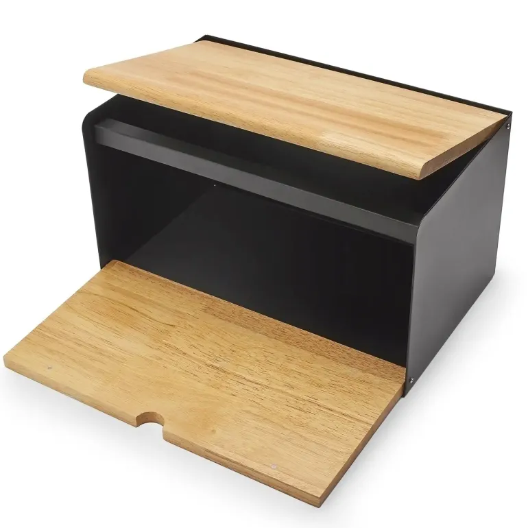 KÖNIGHOFFER VITRUM Chlebak z deską 35,5 cm / 2w1 / drewno bambusowe