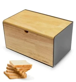 KÖNIGHOFFER VITRUM Chlebak z deską 35,5 cm / 2w1 / drewno bambusowe
