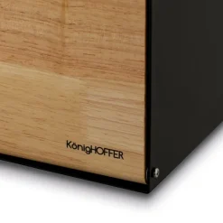 KÖNIGHOFFER VITRUM Chlebak z deską 35,5 cm / 2w1 / drewno bambusowe