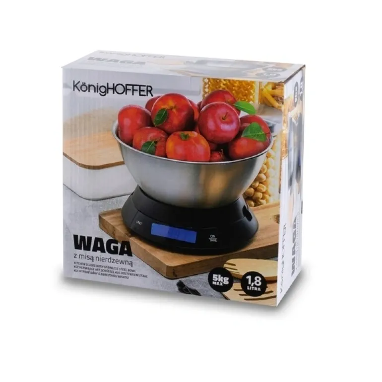 KÖNIGHOFFER WAGA KUCHENNA ELEKTRONICZNA MISA NIERDZEWNA 2L