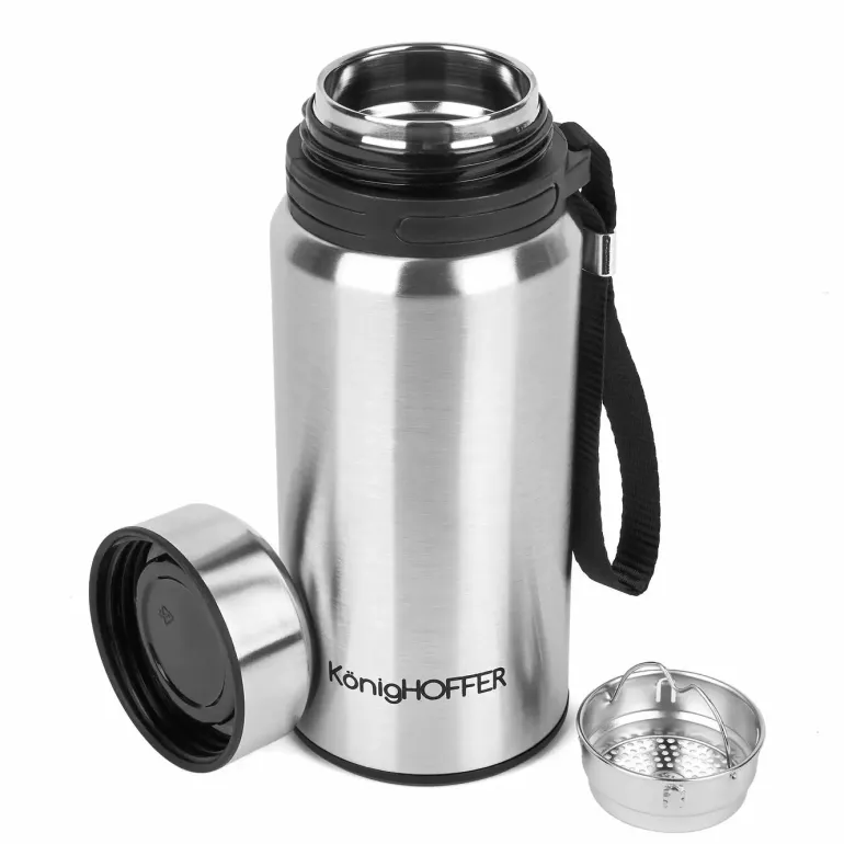 KonigHOFFER ADVENTURE Termos próżniowy ze stali nierdzewnej z sitkiem 500 ml