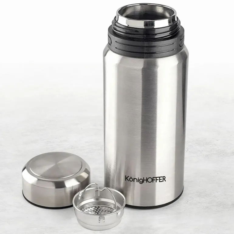 KonigHOFFER ADVENTURE Termos próżniowy ze stali nierdzewnej z sitkiem 500 ml