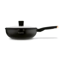KONIGHOFFER BLACK ROSE PATELNIA WOK 30 CM Z POKRYWKĄ / INDUKCJA