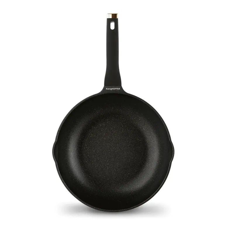 KONIGHOFFER BLACK ROSE PATELNIA WOK 30 CM Z POKRYWKĄ / INDUKCJA