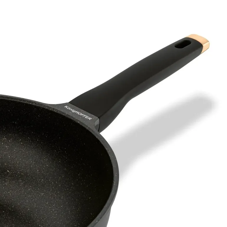 KONIGHOFFER BLACK ROSE PATELNIA WOK 30 CM Z POKRYWKĄ / INDUKCJA