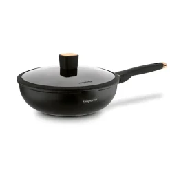 KONIGHOFFER BLACK ROSE PATELNIA WOK 30 CM Z POKRYWKĄ / INDUKCJA