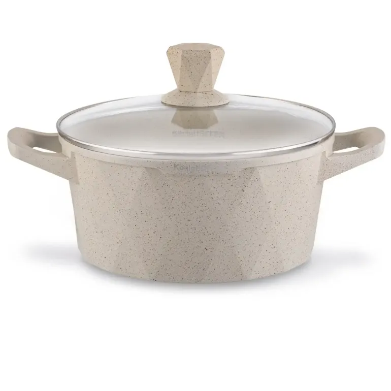 KONIGHOFFER CORTE Zestaw garnków z pokrywkami 8 elementów / aluminium / indukcja / powłoka non-stick