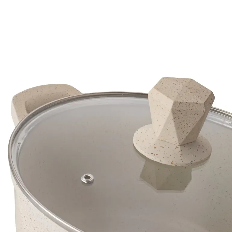 KONIGHOFFER CORTE Zestaw garnków z pokrywkami 8 elementów / aluminium / indukcja / powłoka non-stick