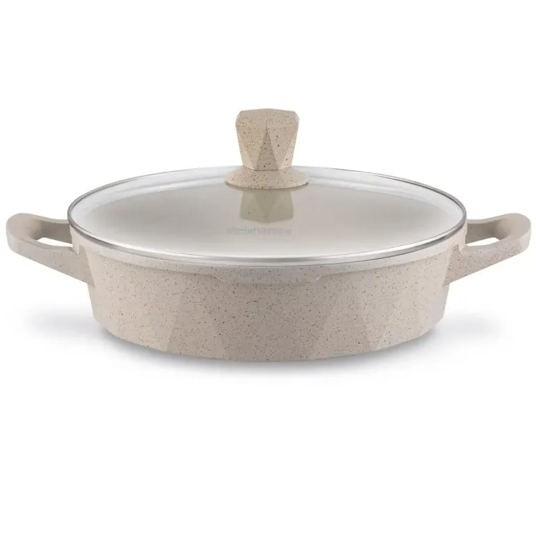 KONIGHOFFER CORTE Zestaw garnków z pokrywkami 8 elementów / aluminium / indukcja / powłoka non-stick