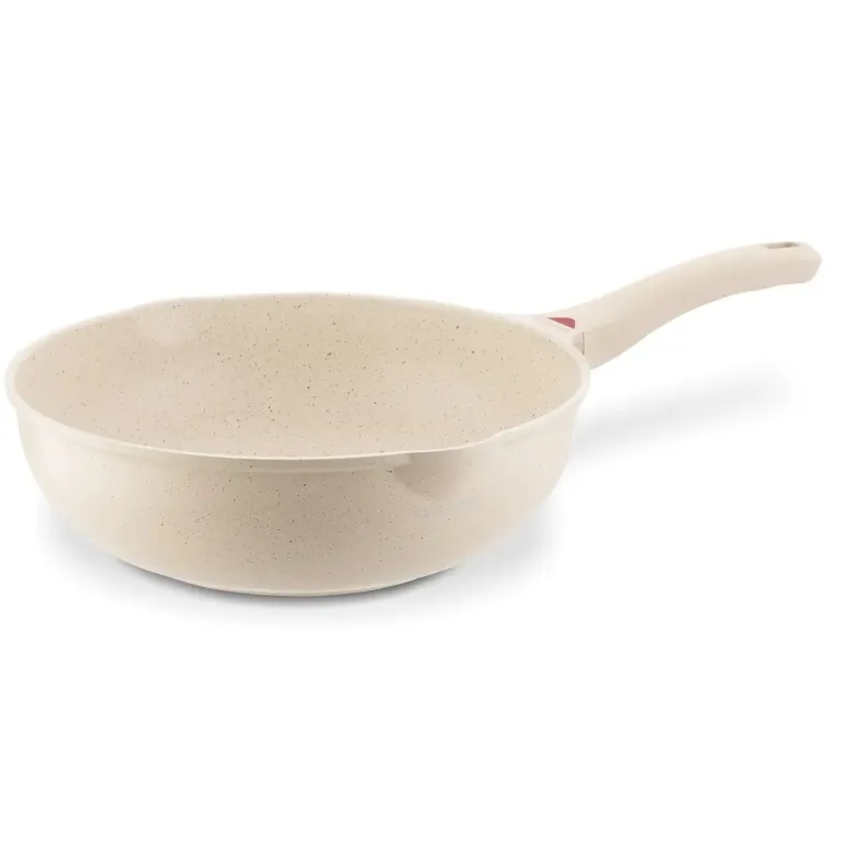 KONIGHOFFER CREAMY MARBLE PATELNIA WOK 30 CM Z POKRYWKĄ / INDUKCJA