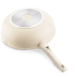 KONIGHOFFER CREAMY MARBLE PATELNIA WOK 30 CM Z POKRYWKĄ / INDUKCJA