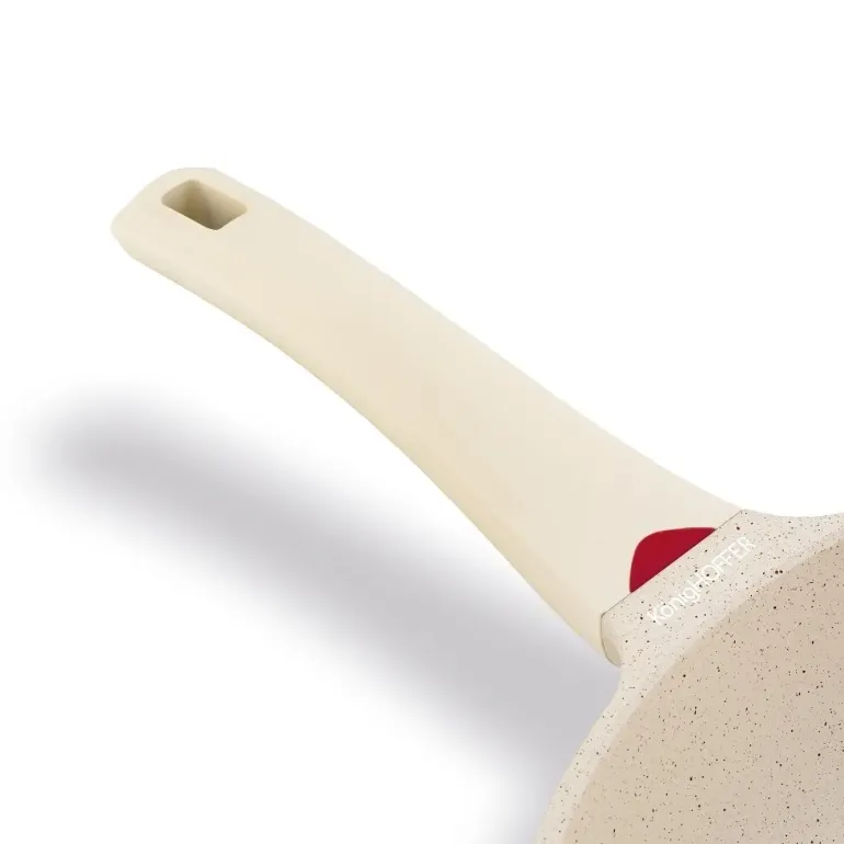 KONIGHOFFER CREAMY MARBLE PATELNIA WOK 30 CM Z POKRYWKĄ / INDUKCJA