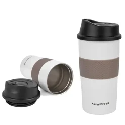 KonigHOFFER ELLIOT Kubek termiczny 440 ml / biały / stal nierdzewna
