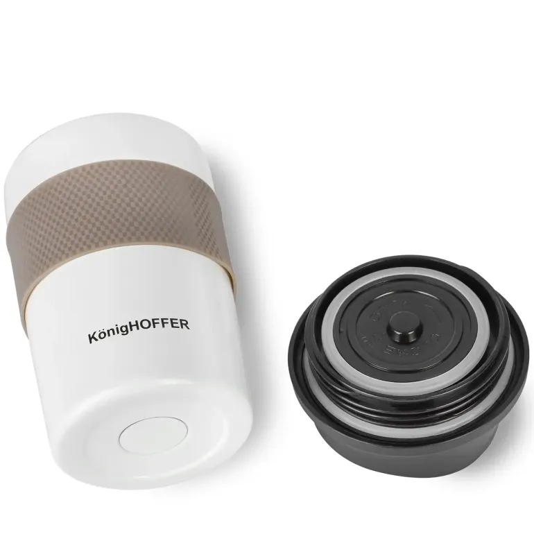 KonigHOFFER ELLIOT Kubek termiczny 330 ml / biały / stal nierdzewna