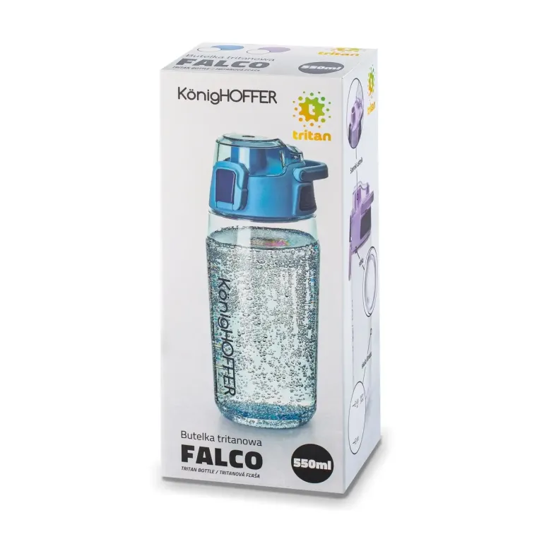 KONIGHOFFER FALCO BUTELKA TRITANOWA 550ML BŁĘKITNA