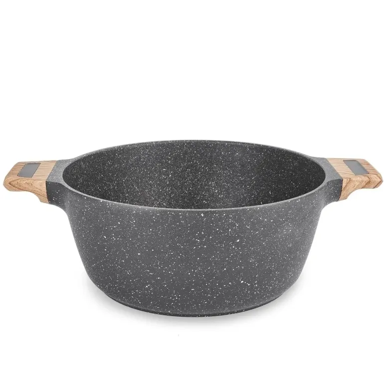 KonigHOFFER FEGATO Garnek granitowy z pokrywką 6,2 L / Greblon C3 Granite
