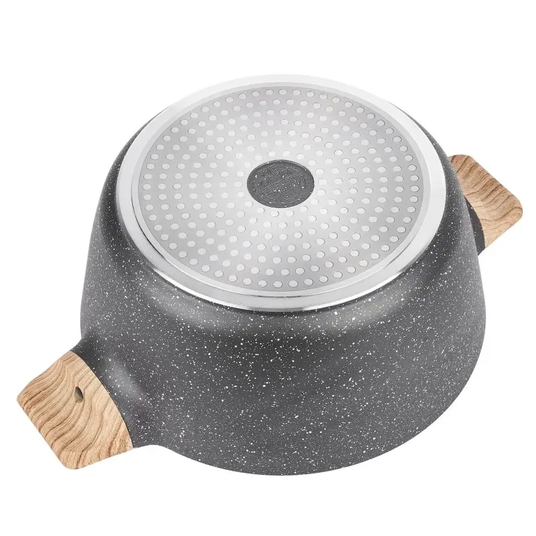 KonigHOFFER FEGATO Garnek granitowy z pokrywką 6,2 L / Greblon C3 Granite