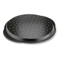 KONIGHOFFER FORMA DO PIZZY BLACK Z UCHWYTAMI 37X33X2CM