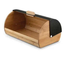 KONIGHOFFER GEOMETRIC CHLEBAK BAMBUSOWY CZARNY 36X25X16,8CM