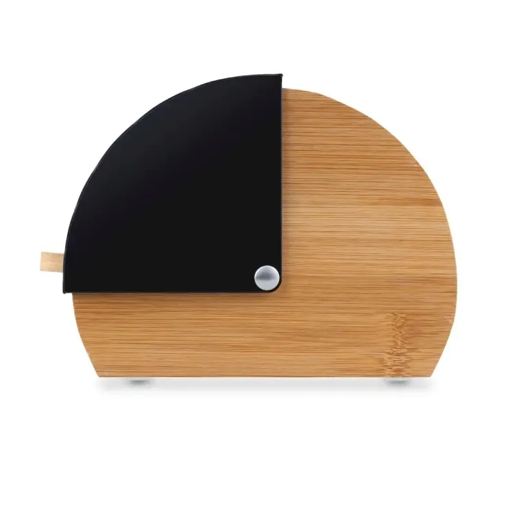 KONIGHOFFER GEOMETRIC CHLEBAK BAMBUSOWY CZARNY 36X25X16,8CM