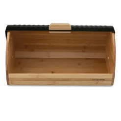 KONIGHOFFER GEOMETRIC CHLEBAK BAMBUSOWY CZARNY 36X25X16,8CM