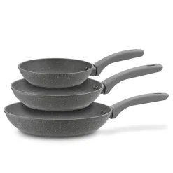 KONIGHOFFER GREYS MARBLE KOMPLET 3 PATELNI 20/24/28 CM MARMUROWE / SZARE / INDUKCJA