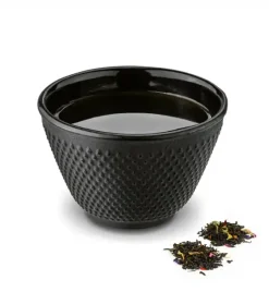 KONIGHOFFER HANAKO Czarka do herbaty 120 ml / czarna / żeliwna