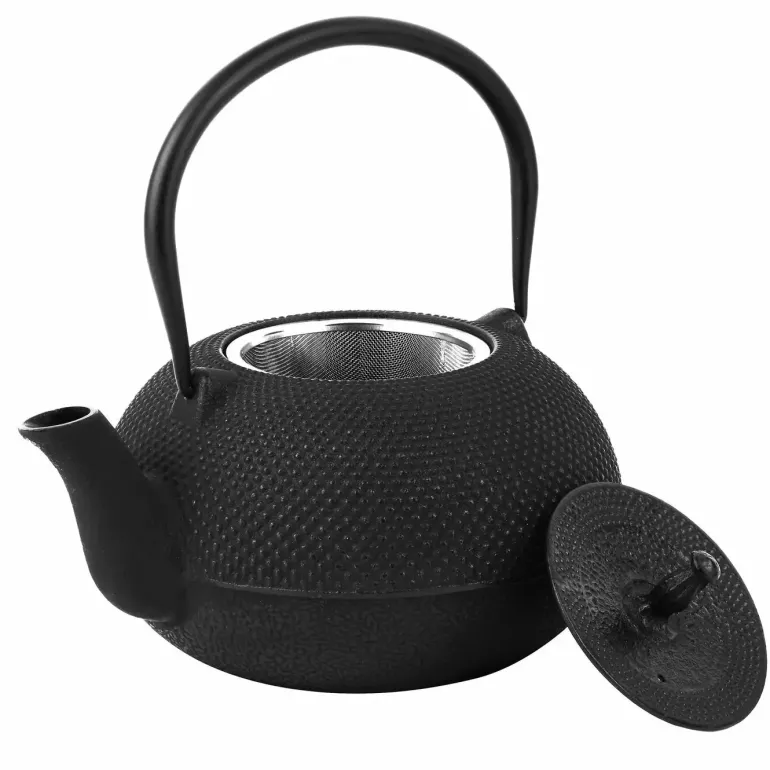KONIGHOFFER HANAKO Żeliwny imbryk do herbaty z zaparzaczem 1,8 l / czarny