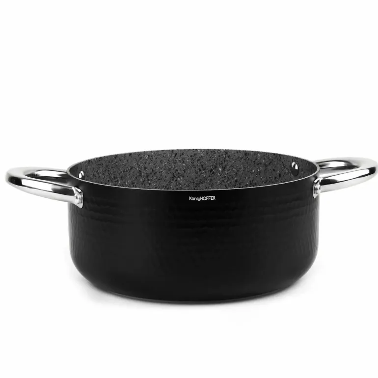 KonigHOFFER HARRISON Garnek z pokrywką 24 cm / powłoka Multistone / indukcja