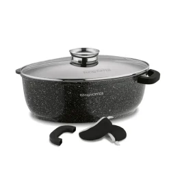 KonigHOFFER KINGSTONE Brytfanna owalna 8 l z aromatyzerem / powłoka ceramiczna
