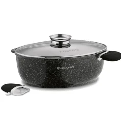 KonigHOFFER KINGSTONE Brytfanna owalna 8 l z aromatyzerem / powłoka ceramiczna