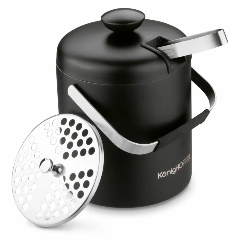 KONIGHOFFER LUGO WIADERKO DO LODU 1,3 L ZE SZCZYPCAMI / CZARNY MAT