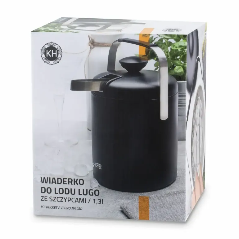 KONIGHOFFER LUGO WIADERKO DO LODU 1,3 L ZE SZCZYPCAMI / CZARNY MAT