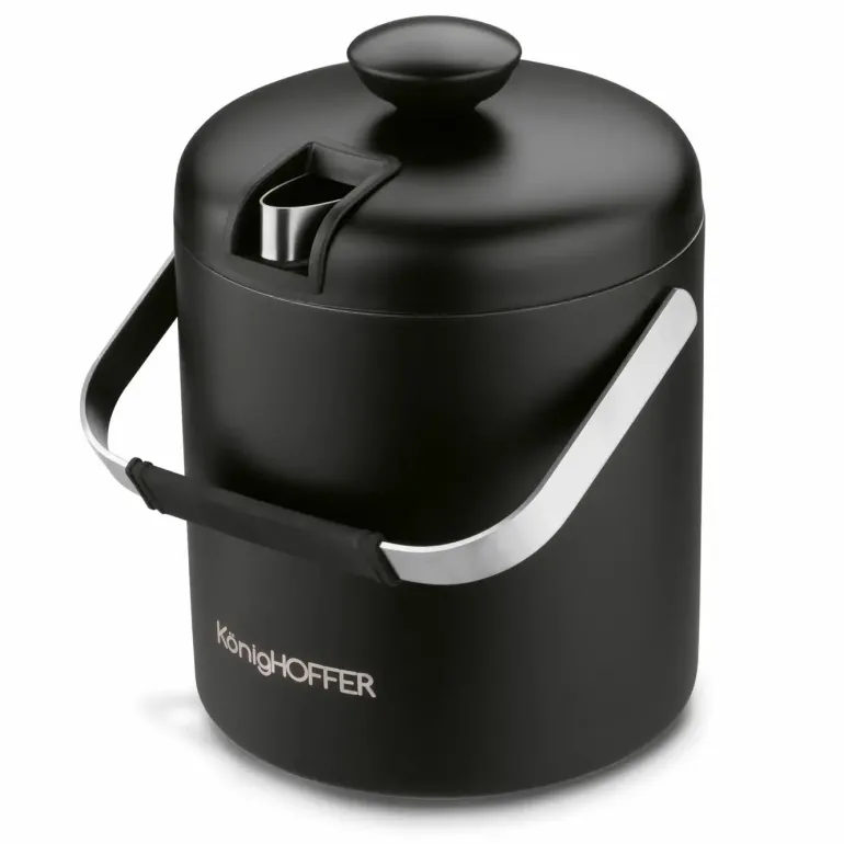KONIGHOFFER LUGO WIADERKO DO LODU 1,3 L ZE SZCZYPCAMI / CZARNY MAT
