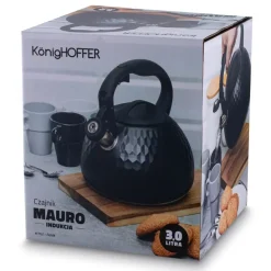 KONIGHOFFER MAURO CZAJNIK TRADYCYJNY 3 L CZARNY