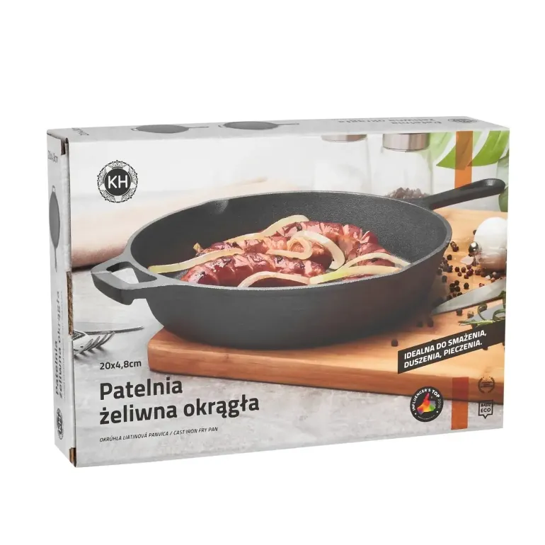 KONIGHOFFER Patelnia żeliwna 20 cm / czarna