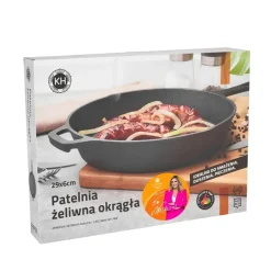 KONIGHOFFER Patelnia żeliwna 29 cm / czarna