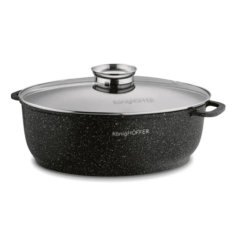 KONIGHOFFER POLLO BRYTFANNA Z AROMATYZEREM 8 L OWALNA / ALUMINIUM