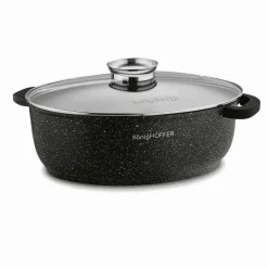 KONIGHOFFER POLLO BRYTFANNA Z AROMATYZEREM 8 L OWALNA / ALUMINIUM