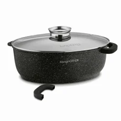 KONIGHOFFER POLLO BRYTFANNA Z AROMATYZEREM 8 L OWALNA / ALUMINIUM
