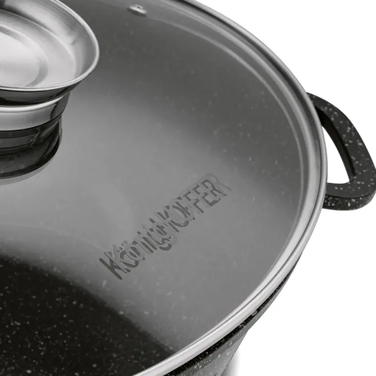 KONIGHOFFER POLLO BRYTFANNA Z AROMATYZEREM 8 L OWALNA / ALUMINIUM